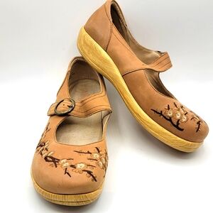 Alegria Kourtney Tree Embroidery Mary Jane Shoes SIZE 41‎ (US 9.5-10)  #1473
